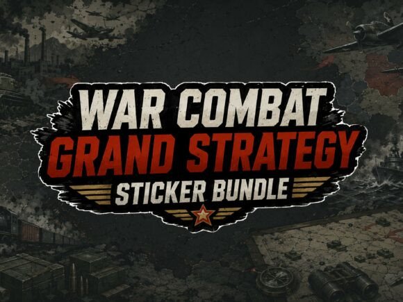 10x Grand Strategy War Sticker Bundle