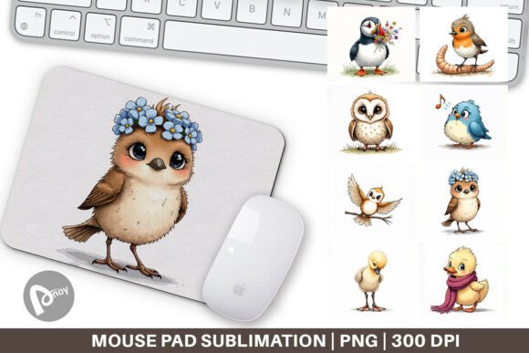 Awkward Aviary Mouse Pad: A Unique Blend of Function and Aesthetics