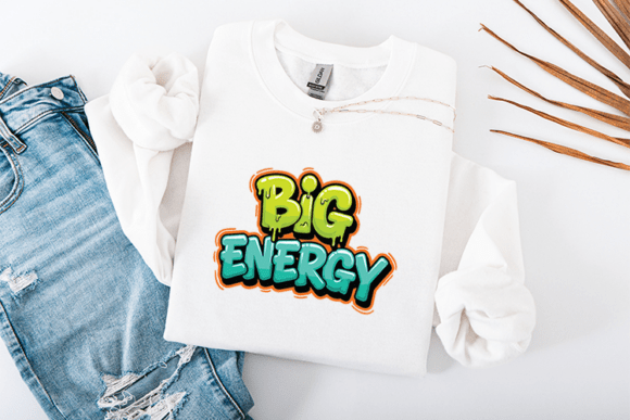 Big Energy Lime Slime Graffiti Drip