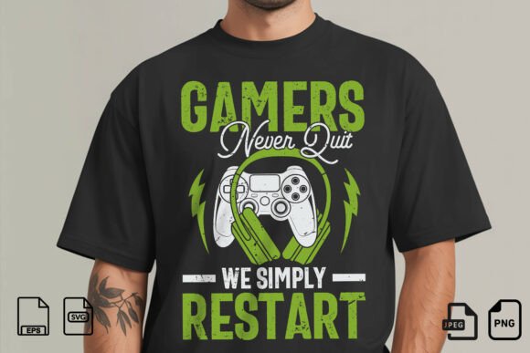 Discover the Power of the Gamers Never Quit T-Shirt