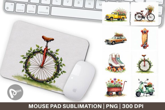 Enhance Your Workspace with the Groovy 70s Bloom Mouse Pad and Sublimation Mouse Pad