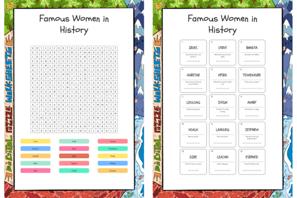Famous Women in History Word Search Puzz: A Unique Educational Tool