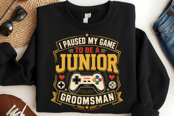 Junior Groomsman Shirt PNG