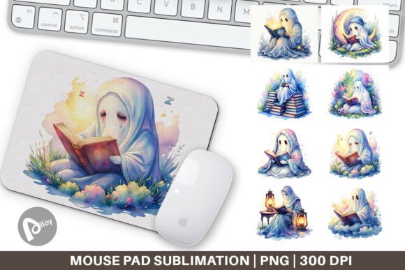 Late Night Starry Ghost Mouse Pad: Elevate Your Workspace with Style and Function