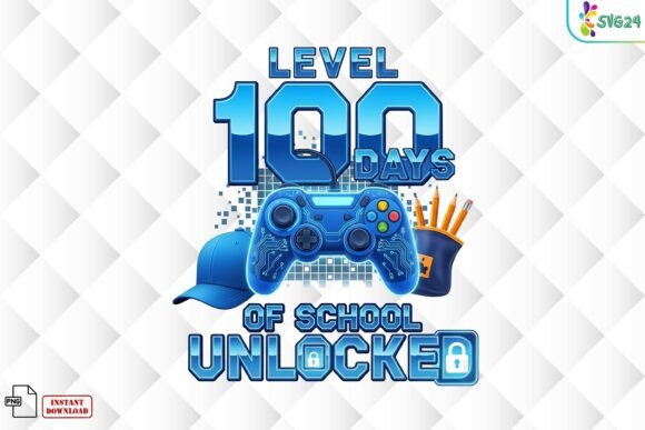 Level 100 Days School Unlocked PNG: A Creative Celebration of Learning