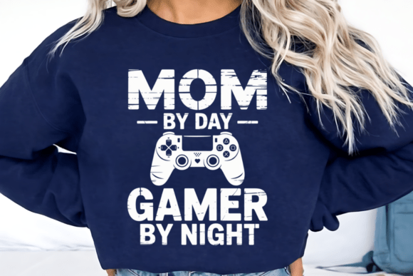 Mom By Day Gamer By Night PNG: A Bold Expression of Multitasking and Passion