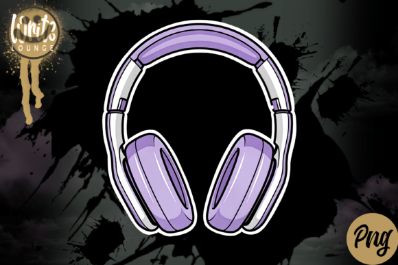 Purple Headphones: A Stylish Digital Asset
