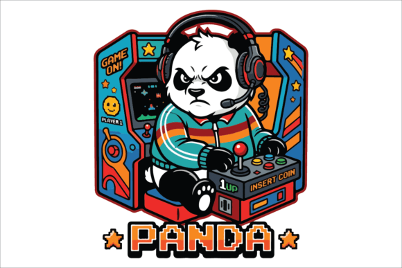 Retro Arcade Gamer Panda Mascot Logo: A Strategic Branding Tool for Nostalgic Gaming