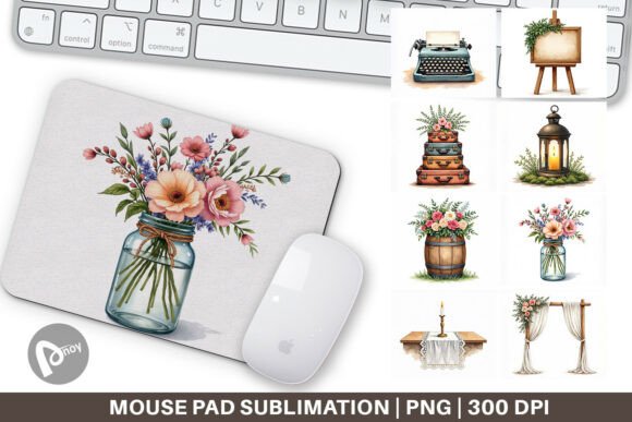 Rustic Romance Mouse Pad: A Stylish and Functional Addition to Your Workspace