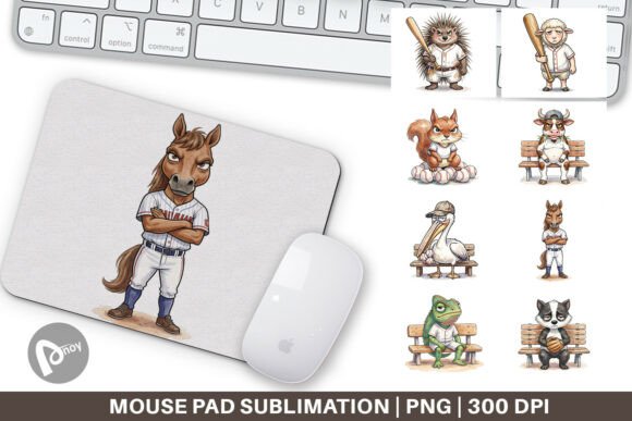 Sarcastic Baseball Animal Mouse Pad: A Strategic Tool for Productivity and Creativity