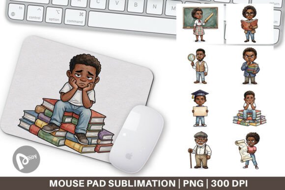 Sarcastic Black History Mouse Pad PNG