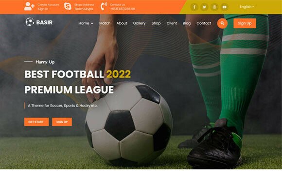 Scoccer Club Sports Template
