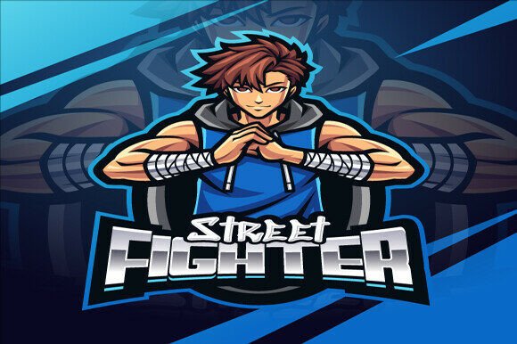 Street Fighter Esport Mascot Logo Design