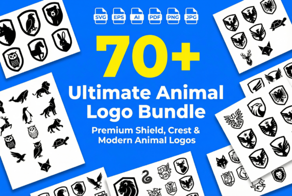 Ultimate Animal Logo Bundle – 70