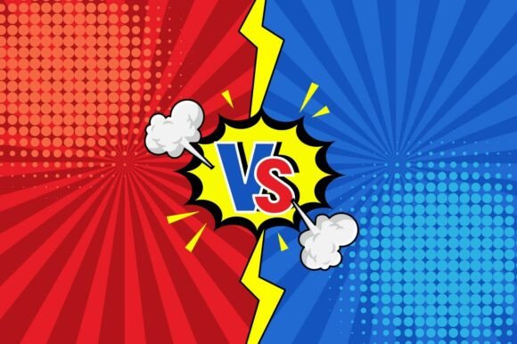 Versus Battle Comic Style
