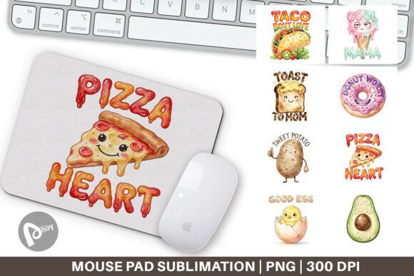 Watercolor Food Puns Mouse Pad Design: A Creative Tool for Productivity and Style
